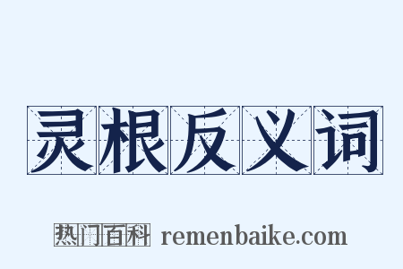 灵根反义词是什么意思的图片